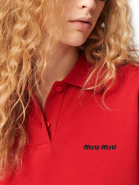 miu miu polo shirt|Miu Miu logo.